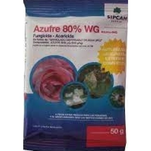 SIPCAM AZUFRE MOJABLE 80% WG 50 GRS C/80 JARDINERIA